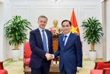 Bộ trưởng Ngoại giao Lê Hoài Trung tiếp Tổng Thư ký Bộ châu Âu và Ngoại giao Pháp