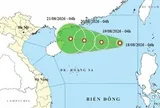 Vùng áp thấp trên Biển Đông mạnh lên thành áp thấp nhiệt đới