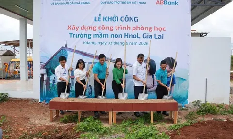 ABBank thêm “lớp học hạnh phúc” cho trẻ em Gia Lai