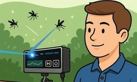 Chiếc máy này diệt muỗi bằng laser: 'Hạ' liền một phát 30 con / giây, giá 13 triệu Đồng