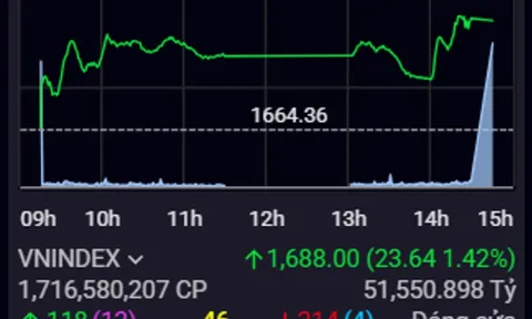 Chứng khoán ngày 21/8: VN-Index đạt mốc 1.688 điểm