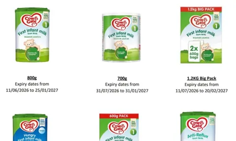 Nóng: Anh tiếp tục thu hồi thêm nhiều lô sữa bột Aptamil sau khi hàng chục trẻ bị ngộ độc