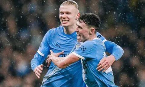 Haaland lập đại công, Man City đuổi sát Arsenal