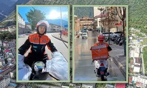 Chàng trai 24 tuổi trở thành shipper duy nhất tại huyện vùng sâu, mỗi ngày chạy 200 đơn hàng giữa núi rừng cô độc