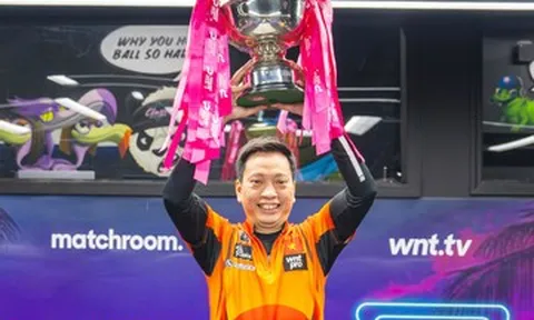 Dương Quốc Hoàng làm nên lịch sử, vô địch Premier League Pool 2026