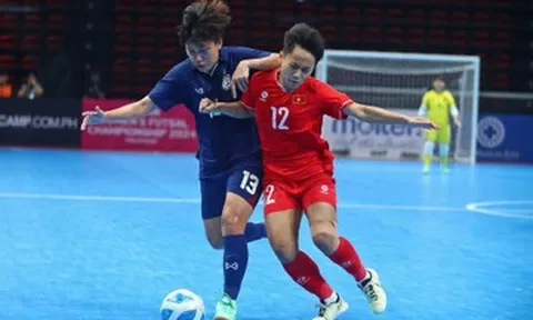 Tuyển futsal nữ Việt Nam thua Thái Lan, tranh hạng ba với Indonesia