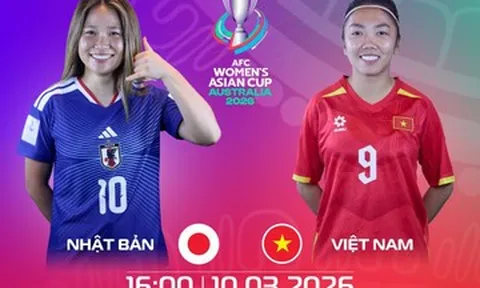 Link xem trực tiếp bóng đá nữ Việt Nam vs Nhật Bản: Asian Cup 2026