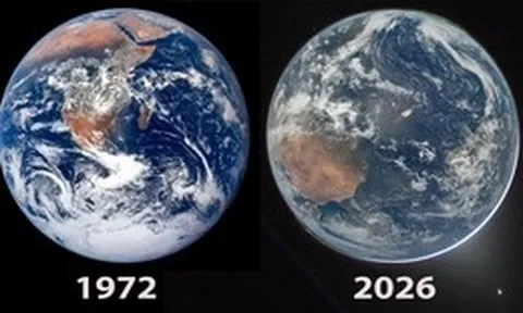 Sứ mệnh lịch sử Artemis II công bố những bức ảnh ngoạn mục về Trái Đất từ không gian sâu