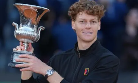 Sinner vô địch Rome Open, lập kỳ tích Golden Masters