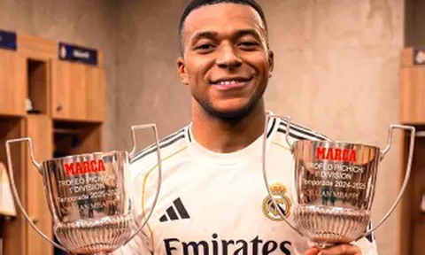 Mbappe đoạt giải Pichichi, Real Madrid thắng tưng bừng trận cuối mùa