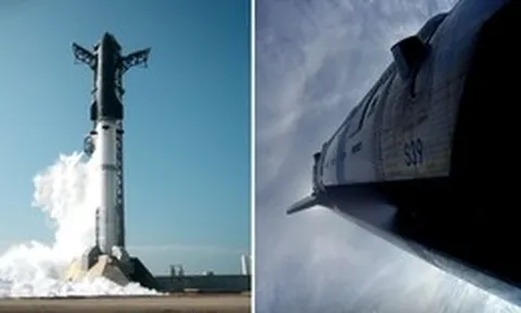 Siêu tên lửa mạnh nhất từng được phóng của SpaceX hoàn tất thử nghiệm dù bệ đẩy rơi xuống biển