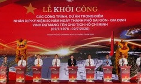 TP.HCM khởi công 8 dự án hơn 253.000 tỷ kỷ niệm 50 năm thành phố mang tên Bác