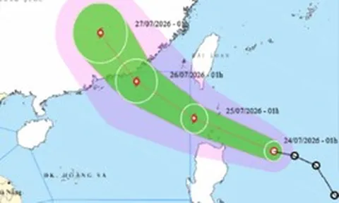 Hôm nay, áp thấp nhiệt đới khả năng mạnh lên thành bão