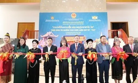 Trưng bày chuyên đề "Thực hành tín ngưỡng Then nhóm ngôn ngữ Tày - Thái" tại Trung tâm Văn hóa Việt Nam, Thủ đô Viêng Chăn, Lào
