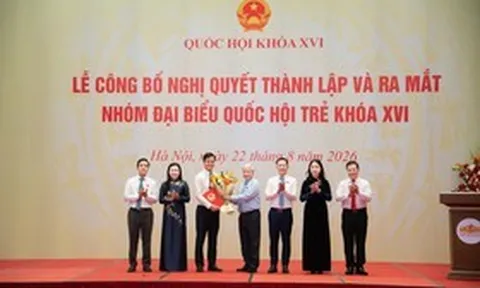 Công bố Nghị quyết thành lập Nhóm đại biểu Quốc hội trẻ khóa XVI