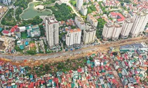 Hơn 1km Vành đai 2,5 qua Cầu Giấy lộ diện, hướng đến thông xe dịp 10/10