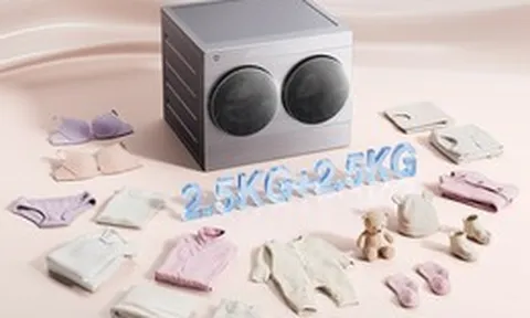 Xiaomi bất ngờ tung máy giặt sấy mini hai lồng độc lập giải quyết bài toán giặt đồ riêng biệt
