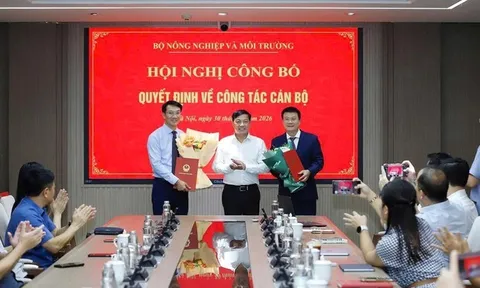 Bộ Nông nghiệp và Môi trường bổ nhiệm Cục trưởng và Cục phó Cục Biến đổi khí hậu