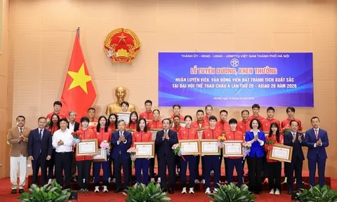 Hà Nội vinh danh huấn luyện viên, vận động viên đạt thành tích xuất sắc tại ASIAD 20