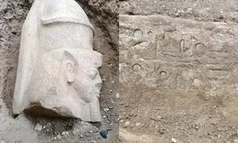 Người đàn ông bất ngờ phát hiện di tích tượng Pharaoh Ramses II cao gần 9 mét ngay trên đất nhà mình