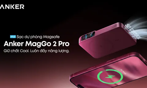 Anker MagGo Power Bank 2 Pro - A110R: Pin dự phòng Qi2 25W đầu tiên tích hợp hệ thống làm mát chủ động, đạt chứng nhận SGS
