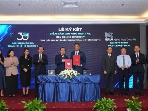 Nestlé Việt Nam ký kết hợp tác với ĐH Quốc gia TP.HCM thực thi mô hình '3 nhà'
