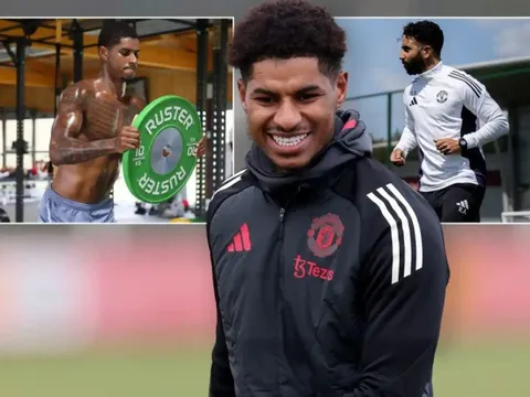Bị đào thải, Rashford vẫn trở lại MU luyện tập