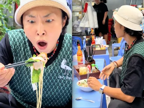Đang khen đồ ăn Việt, khách Nhật khựng lại vì pha "đáp trả" khó tin từ một nhân vật không ngờ