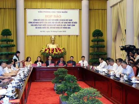 Công bố Lệnh của Chủ tịch nước về 9 luật vừa được thông qua