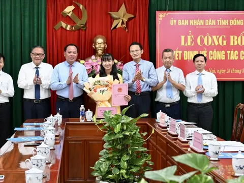 Bà Đinh Thị Dạ Thảo phụ trách, điều hành Văn phòng UBND tỉnh Đồng Nai