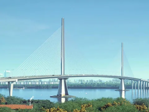 Cầu Long Hưng 11.500 tỷ đồng lộ diện thiết kế "Thái Bình Bảo Kiếm"