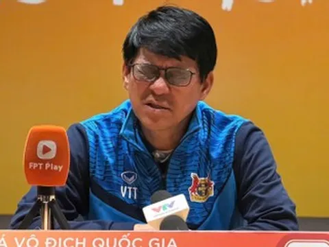 Hòa đội cuối bảng, HLV Vũ Tiến Thành mong CAHN không thắng Hà Nội