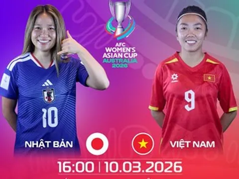 Link xem trực tiếp bóng đá nữ Việt Nam vs Nhật Bản: Asian Cup 2026
