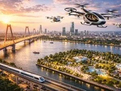 Taxi bay, drone giao hàng xuất hiện ấn tượng trong quy hoạch 100 năm của Hà Nội thế nào?