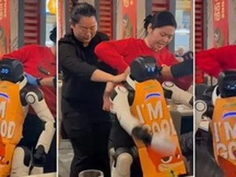 Robot tại nhà hàng lẩu Haidilao bất ngờ đập phá bát đĩa, phải chăng là stress quá?