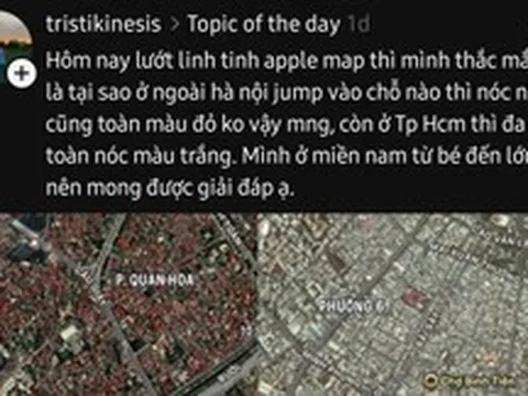 Vì sao nóc nhà Hà Nội toàn màu đỏ còn TP.HCM lại trắng xóa khi nhìn từ trên không?