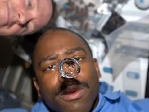 Trong môi trường không trọng lực, thức ăn do phi hành gia nuốt vào trôi xuống bụng như thế nào?