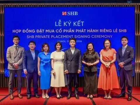 SHB ký kết thỏa thuận phát hành riêng lẻ với hàng loạt quỹ đầu tư lớn