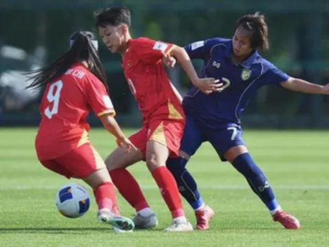 U17 nữ Việt Nam hòa nghẹt thở Thái Lan trận ra quân giải châu Á