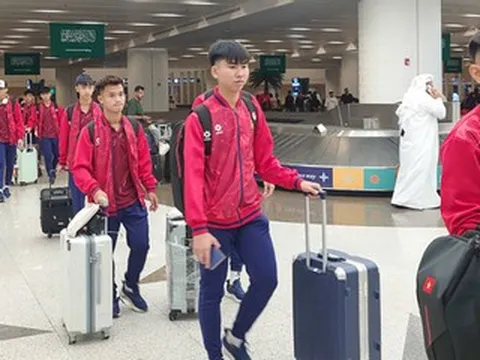 U17 Việt Nam tới Saudi Arabia, sẵn sàng tranh vé World Cup