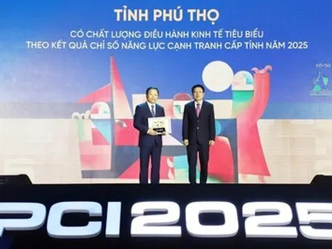 VCCI công bố PCI 2025: Phú Thọ vào top 5 địa phương có chất lượng điều hành kinh tế xuất sắc