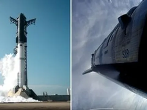Siêu tên lửa mạnh nhất từng được phóng của SpaceX hoàn tất thử nghiệm dù bệ đẩy rơi xuống biển