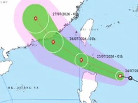 Hôm nay, áp thấp nhiệt đới khả năng mạnh lên thành bão