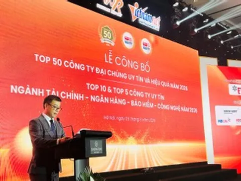 Công bố Top 50 công ty đại chúng uy tín và hiệu quả năm 2026