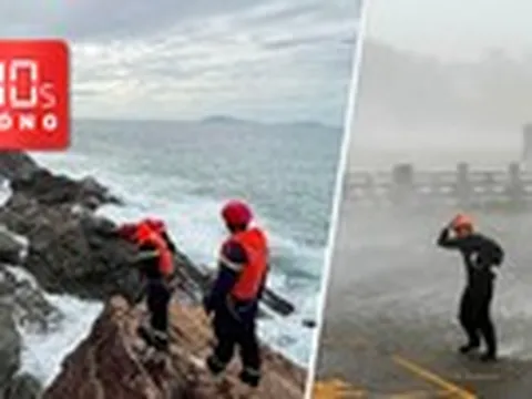 Bản tin 30s nóng: Địa hình hiểm trở ở Mũi Nghê, nơi 4 người bị sóng cuốn; Bão Dolphin đổ bộ Trung Quốc