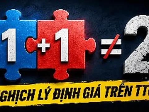 Nghịch lý định giá trên thị trường chứng khoán: 1+1 không bằng 2!
