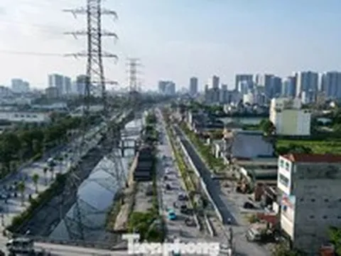 Diện mạo đường Tam Trinh hơn 3.350 tỷ đồng dần thành hình sau giải phóng mặt bằng