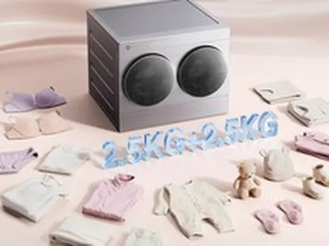 Xiaomi bất ngờ tung máy giặt sấy mini hai lồng độc lập giải quyết bài toán giặt đồ riêng biệt