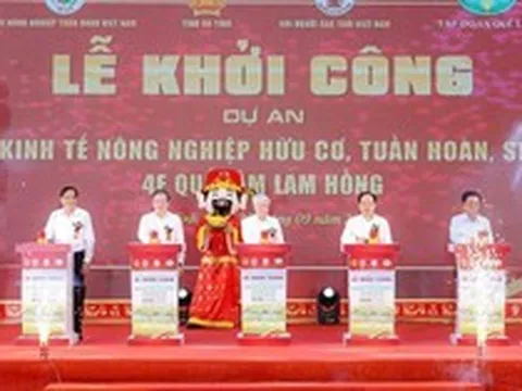 Hà Tĩnh khởi công tổ hợp kinh tế nông nghiệp hữu cơ gần 1.300 tỷ