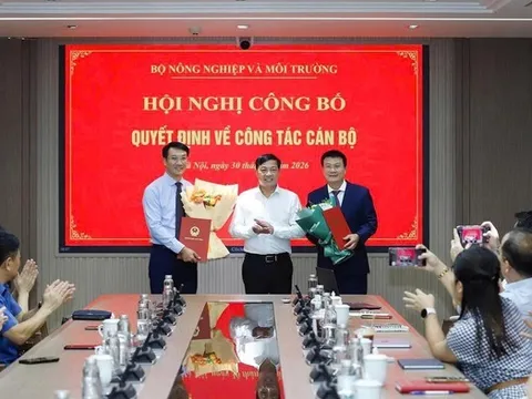 Bộ Nông nghiệp và Môi trường bổ nhiệm Cục trưởng và Cục phó Cục Biến đổi khí hậu